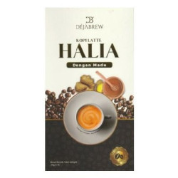 Dejabrew Kopi Halia Latte dengan Madu (1 kotak)
30g x 15 sachet
Kurang manis