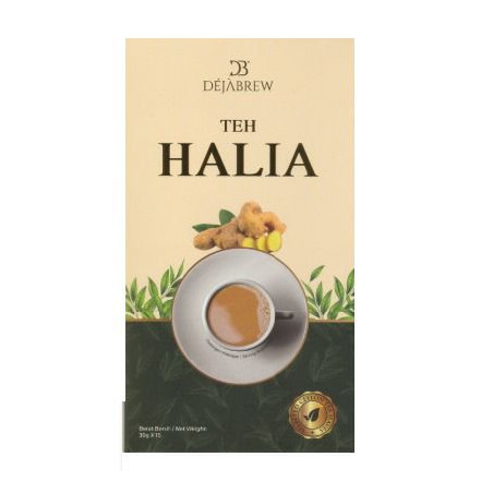 Dejabrew Teh Halia dengan Madu 30g x 15 sachet 
(Kurang Manis)